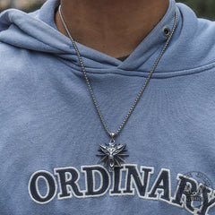 Wild Hunt Wolf Head Stainless Steel Pendant