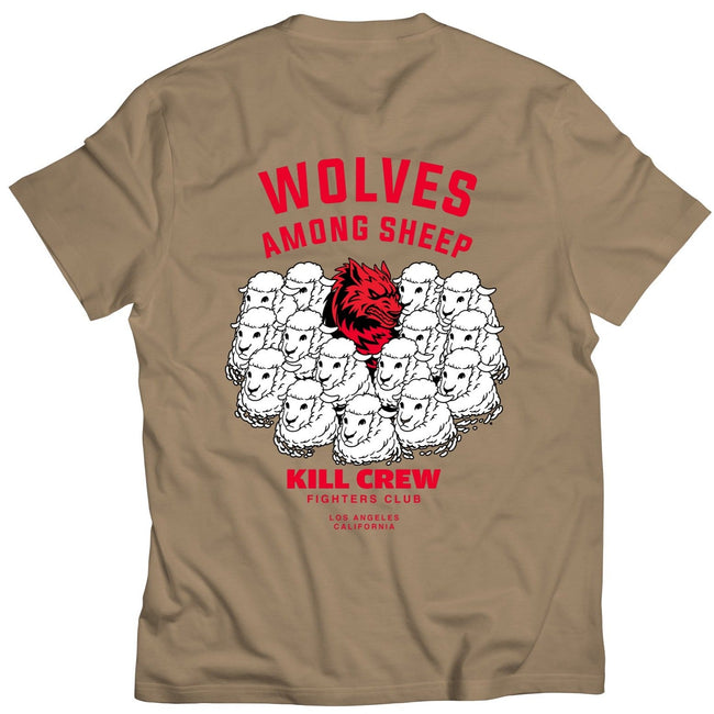WOLVES AMONG SHEEP T-SHIRT v2 - SAND Hover Image