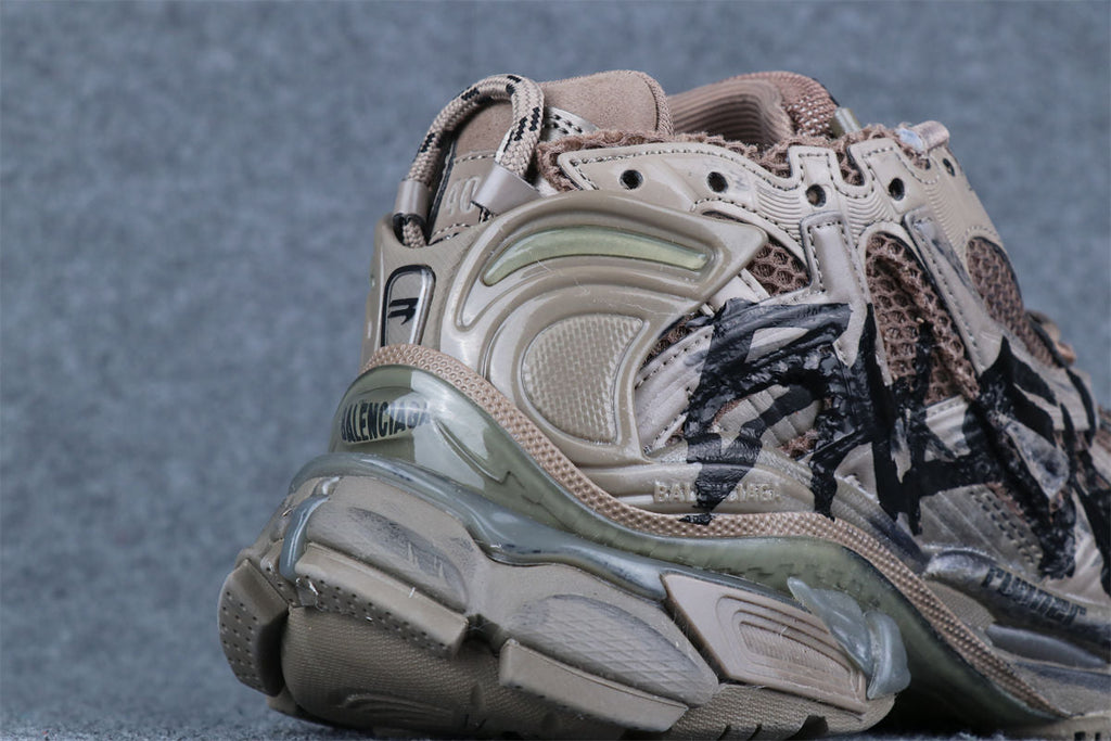 Balenciaga Runner Graffiti Sneaker 'Brown'