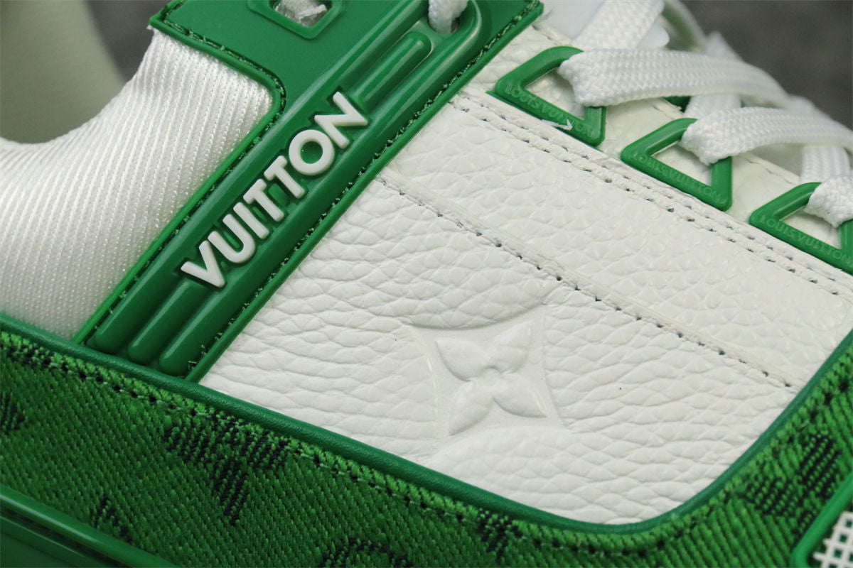 LV Trainer 'Green Monogram Denim'