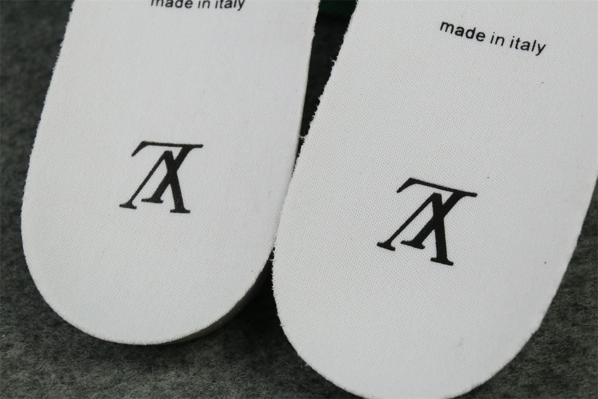 LV Trainer 'Green Monogram Denim'