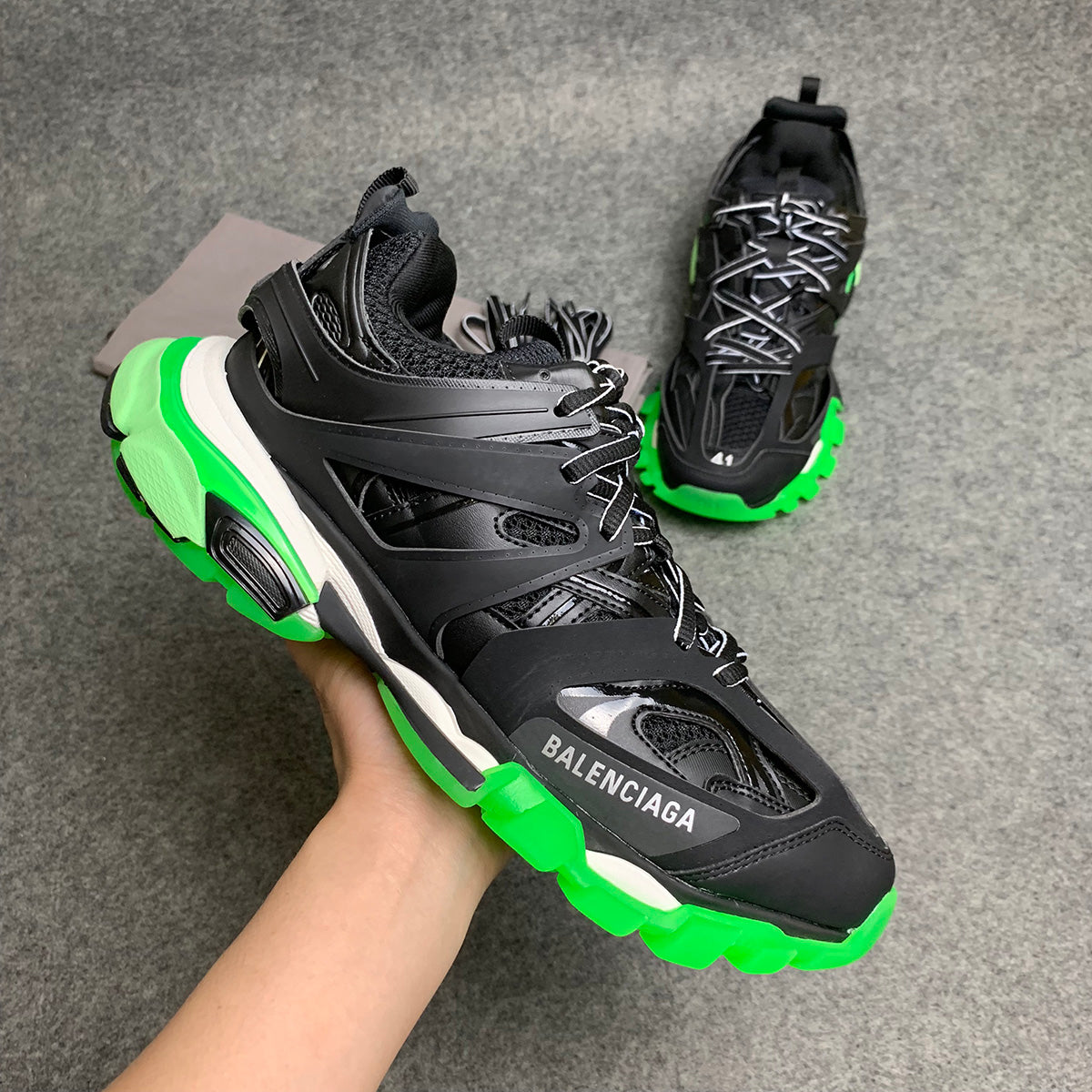 Balenciaga Track Trainer 'Black Glow'
