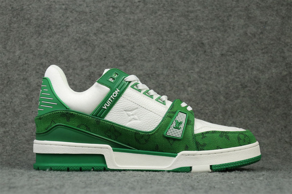 LV Trainer 'Green Monogram Denim'