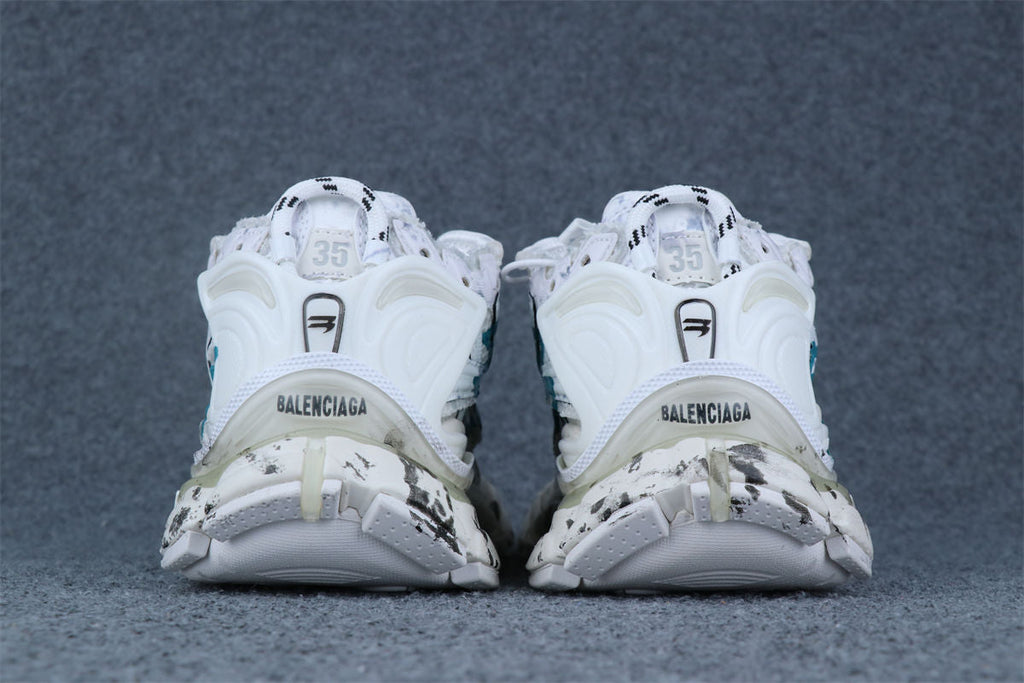 Balenciaga Wmns Runner Sneaker 'Graffiti - White Blue'