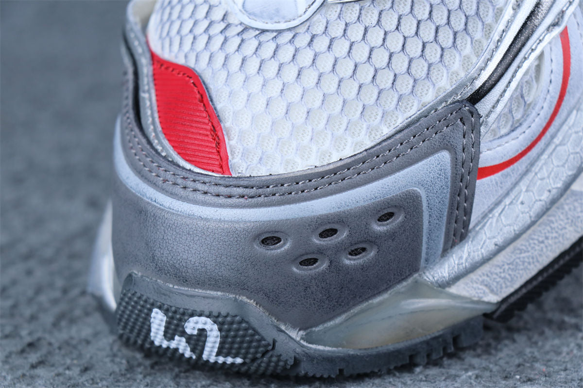 Balenciaga Runner Sneaker 'Silver White Red Orange'