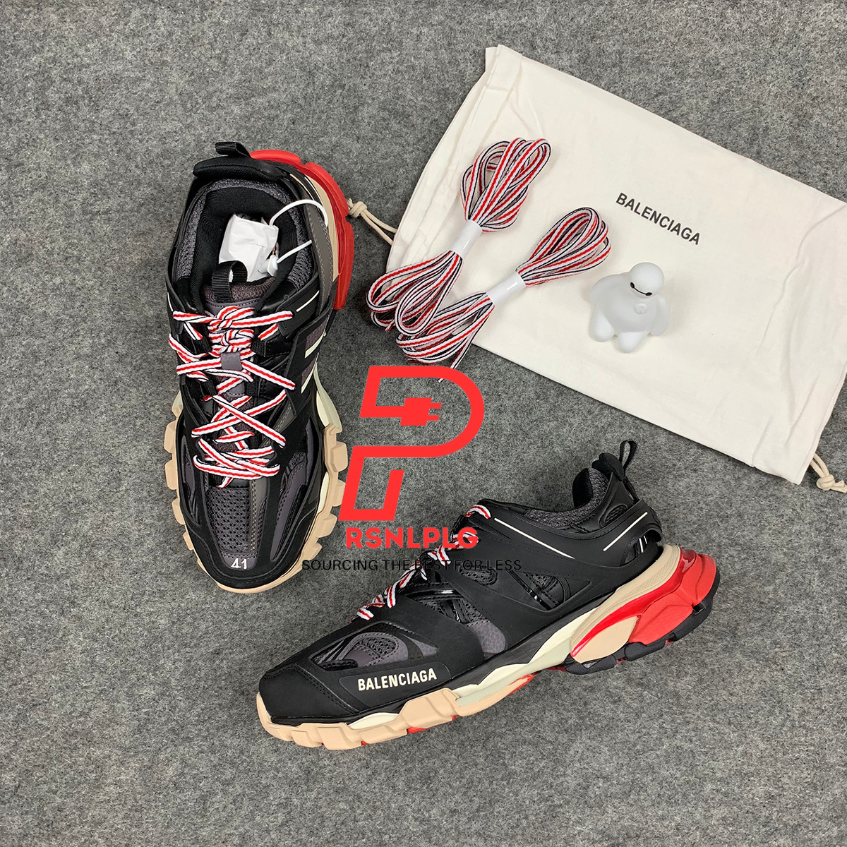Balenciaga Track Trainer 'Black Red'