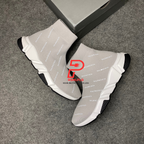Balenciaga Speed Trainer Mid 'Allover Logo - 'Grey'