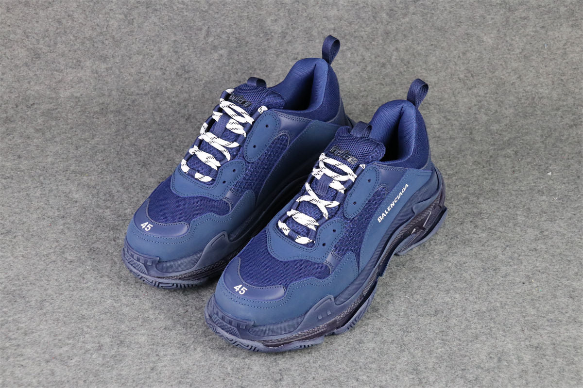 Balenciaga Wmns Triple S 'Clear Sole - Navy'