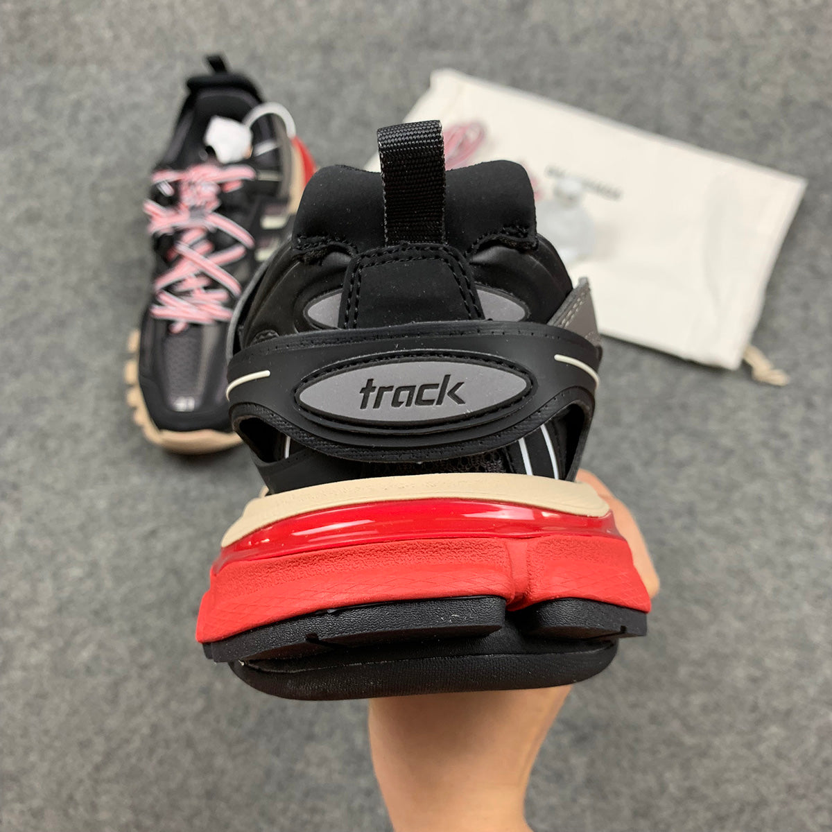 Balenciaga Track Trainer 'Black Red'
